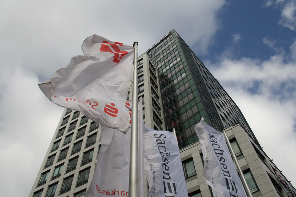 Sitz der Sparkasse Leipzig im Löhr's Carré. Foto: Ralf Julke