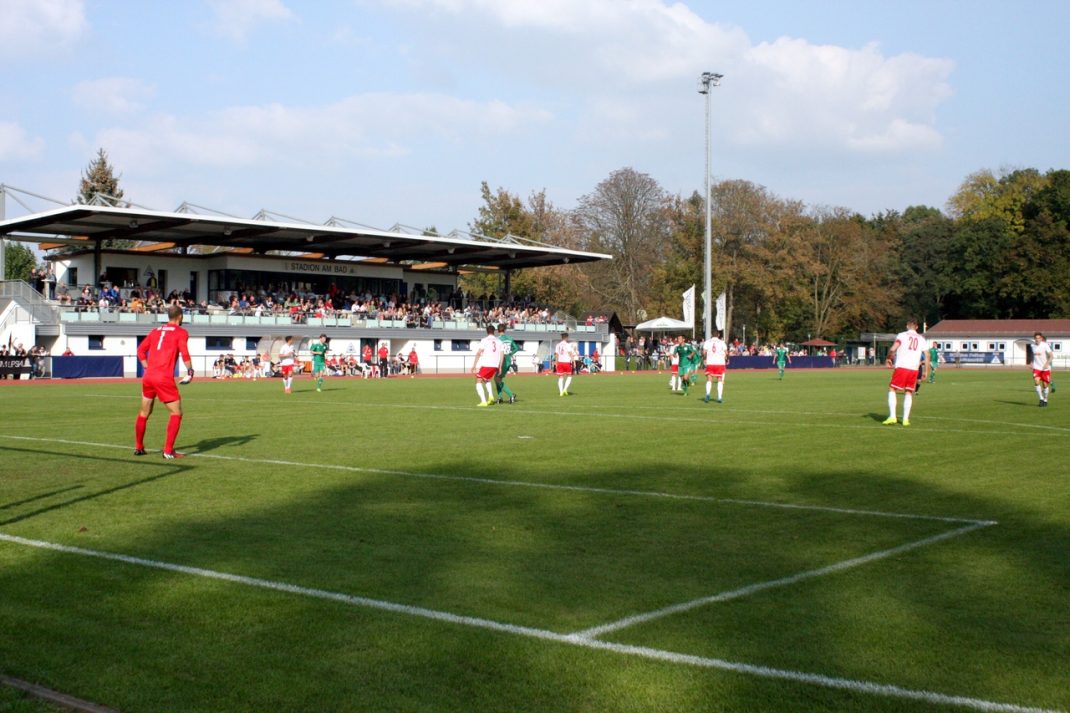 Stadion am Bad in Markranstädt. Foto: Alexander Böhm