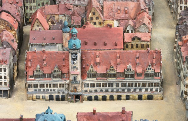 Das Alte Rathaus im Stadtmodell. Foto: Christoph Sandig, Stadtgeschichtliches Museum Leipzig