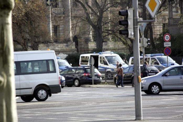 Teilweise herrschte Verkehrschaos am Martin-Luther-Ring