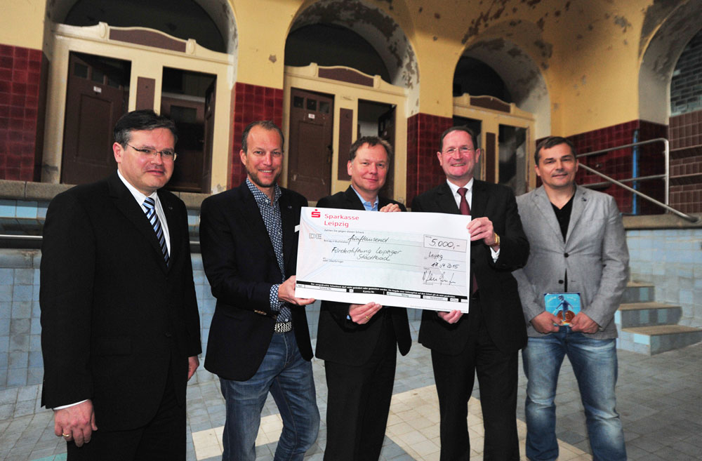 Andreas Lindner, Marko Mädge, Dirk Thärichen, Dr. Harald Langenfeld und Thomas Fieberg. Foto: Grundmann/Westend-PR