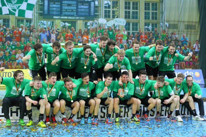 Deutscher A-Jugend-Meister 2015: SC DHfK Leipzig. Foto: Jan Kaefer