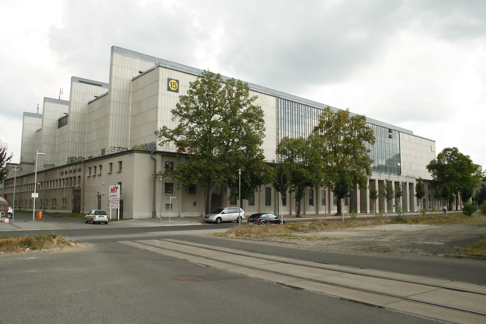 Die Messehalle 15 auf dem Gelände der Alten Messe. Foto: Ralf Julke