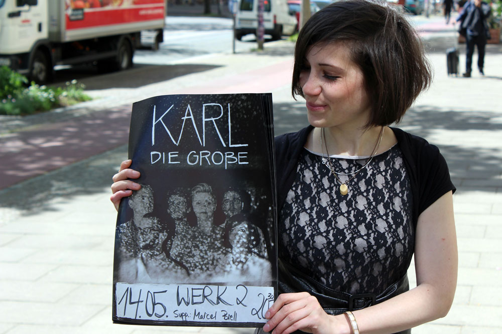 Antonia Hausmann - Posaunistin von Karl die Große & Trio.Diktion. Foto: Volly Tanner