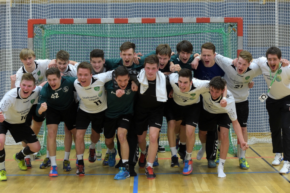Werden die A-Jugend-Handballer des SC DHfK am Pfingstsonntag Deutscher Meister? Foto: Christian Modla