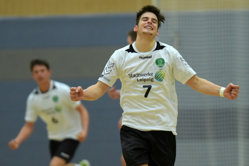 Der Traum vom Finale lebt: Freude bei A-Jugend-Kapitän Jonas Hönicke. Foto: Christian Modla
