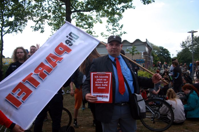 Die Partei beteiligte sich auch. Foto: Alexander Böhm