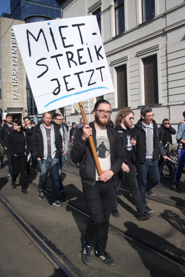 Mietstreik jetzt. Foto: Alexander Böhm
