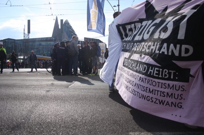 Eine wahre Aussage: Leipzig ist auch nur Deutschland. Foto: Alexander Böhm
