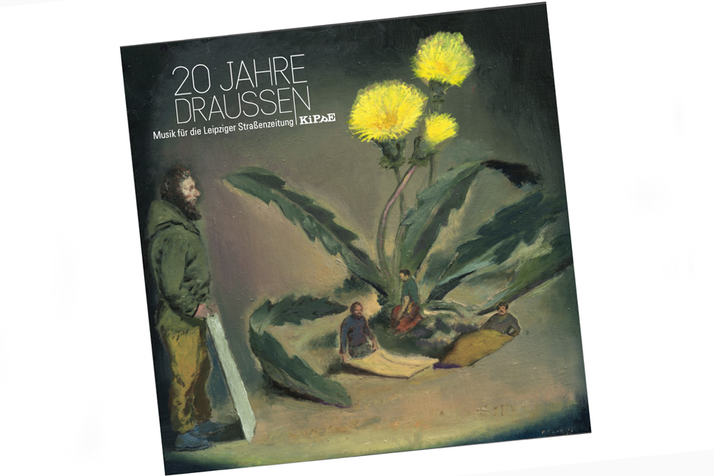 Das von Neo Rauch gestaltete CD-Cover von "20 Jahre draußen". Cover: Straßenzeitung KiPPE