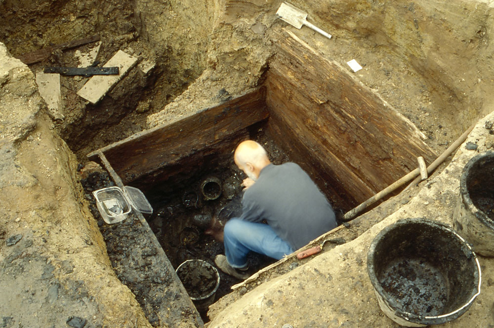 Latrinen werden bei nahezu jeder innerstädtischen Grabung gefunden. Foto: Petra Schug