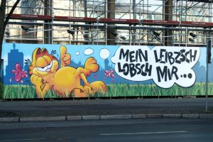 Bauzaungraffiti des Leipziger Graffiti e.V. Foto: Ralf Julke
