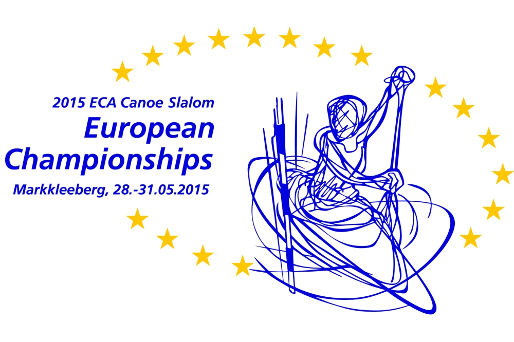 Nächsten Donnerstag startet in Markkleeberg die EM im Kanuslalom. Grafik: Offizielles EM-Logo
