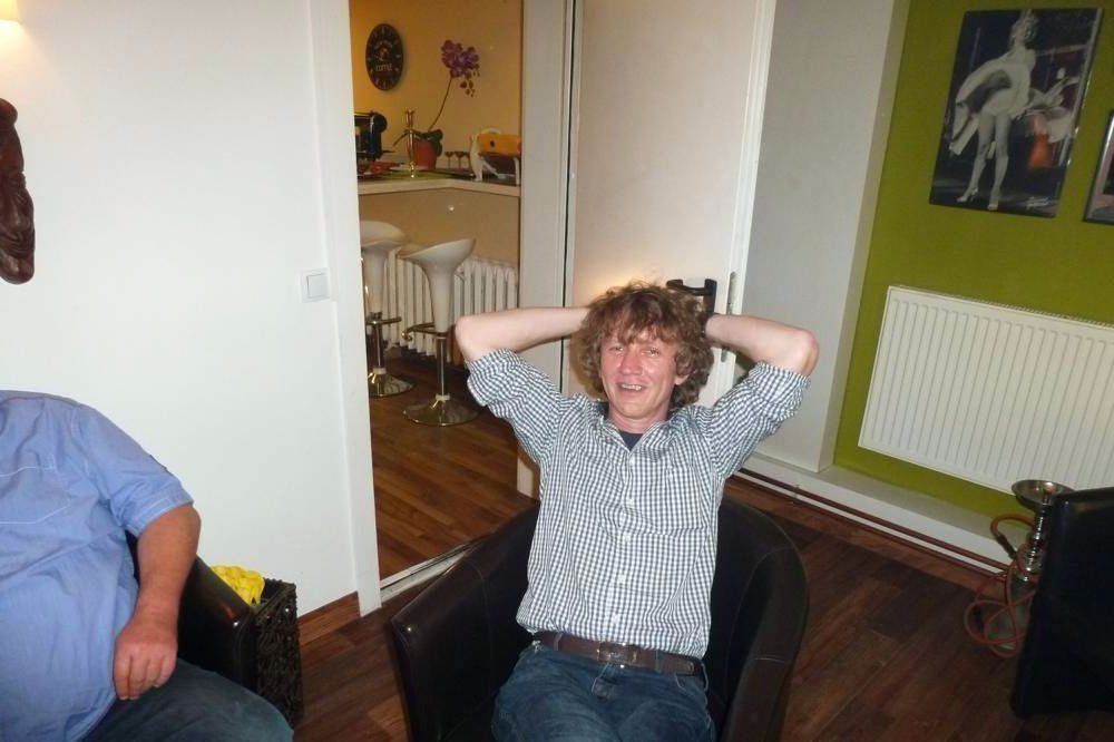 Tanner traf Mathias Naumann, den Vize-Präsidenten vom SV Schleußig 1990 e.V.. Foto: privat