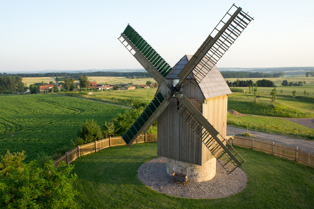 Die Paltrockwindmühle bei Höfgen. Foto: Flashlight-media/Stadt Grimma