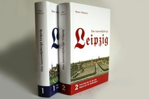 Die ersten beiden Bände von "Das tausendjährige Leipzig". Foto: Ralf Julke