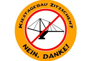 Logo der Initiative gegen den Kiesabbau bei Zitzschen.