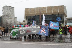 Demo im Januar 2012 auf dem Leipziger Augustusplatz. Foto: Ralf Julke