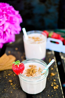 Käsekuchen-Milchshake. Foto: Maike Klose