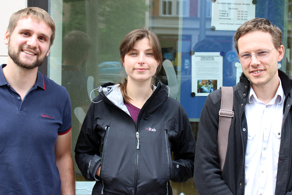 von links nach rechts: Ronny Krutzsch, Swantje Vondran, Christian Haendel. Foto: Volly Tanner