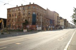 Der "Goldene Löwe" kurz vorm Abriss. Foto: Ralf Julke