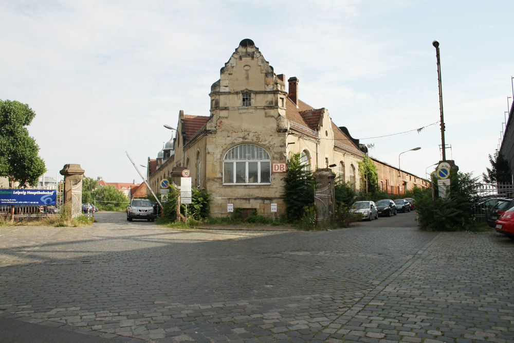 Zufahrt zum Gelände "Am Alten Zoll" westlich des Hauptbahnhofs. Foto: Ralf Julke