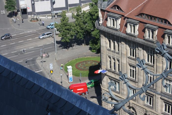 Blick Richtung Ring vom Turm der Thomaskirche. Foto: Ernst-Ulrich Kneitschel