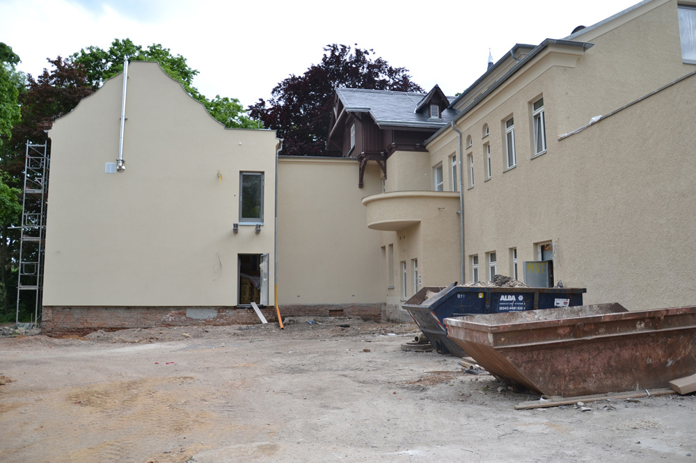 Fast fertig: KAOS-Villa während des Umbaus. Foto: Kulturwerkstatt KAOS