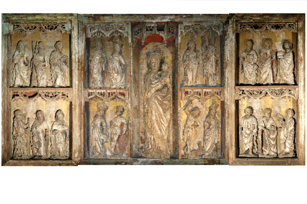 Der Marienaltar der Schlosskirche Lützschena. Foto: Sophiengemeinde