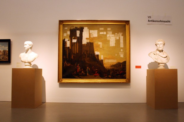 Abteilung "Antikensehnsucht" - mit einem Gemälde von 1670, das dringend der Restauration bedarf. Foto: Ralf Julke