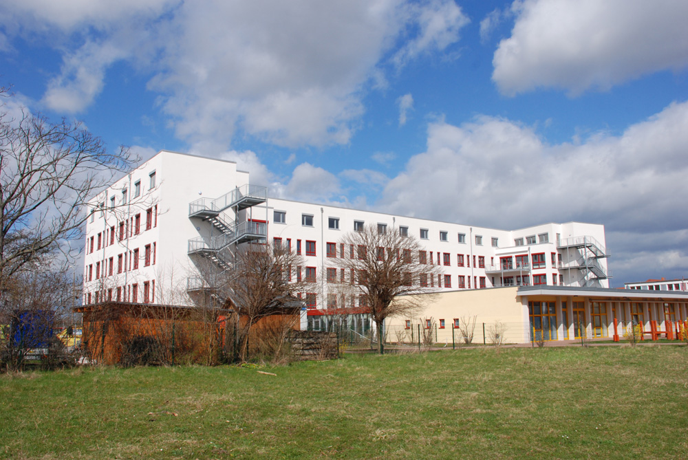 Das neue Sozialzentrum "An den Gärten" von außen. Foto: Uwe Schürmann