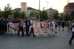 Legida & Pegida am 6. Juli 2015 auf dem Wagnerplatz. Foto: L-IZ.de