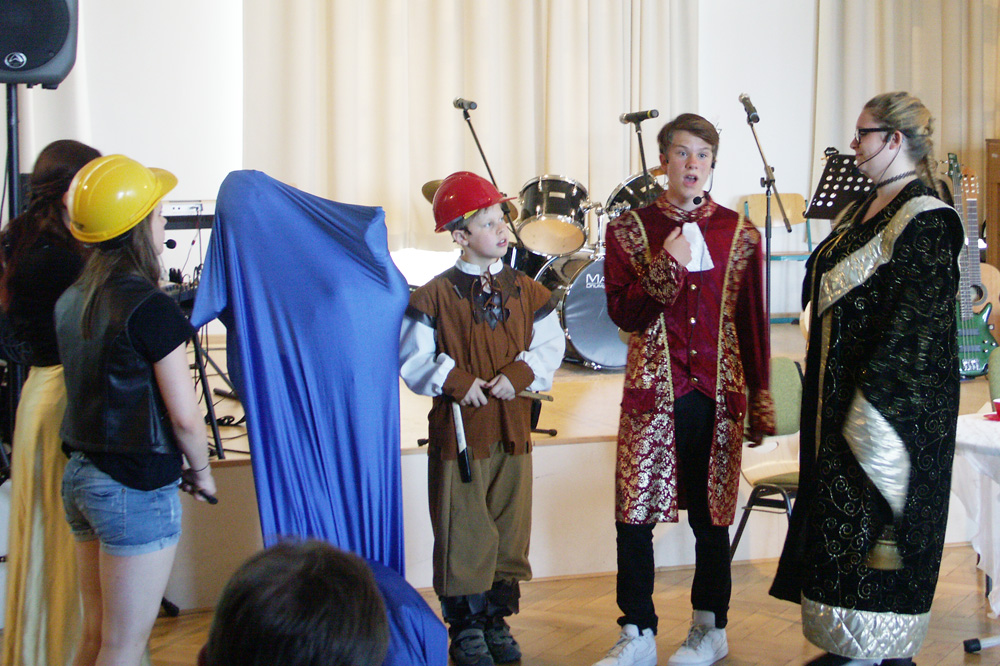 Kaufmann, Baumeister, Bürgermeister Hieronymus Lotter (Nico Lietzsch) und Gattin Katharina. Foto: Karsten Pietsch