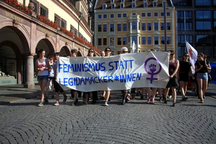Gegendemo am 6. Juli 2015. Foto: L-IZ.de