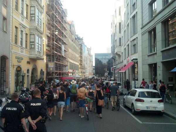 Gegendemo am 6. Juli 2015. Foto: L-IZ.de