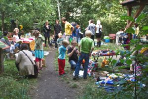 Kinderflohmarkt im Stadtgarten Connewitz. Foto: Ökolöwe