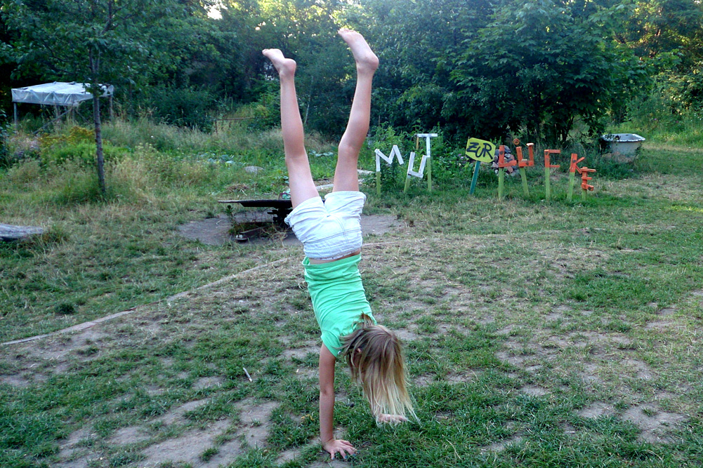 Platz zum Toben: Die Nachbarschaftsgärten sind auch ein Freiraum in einer zunehmend geordneten Stadt. Foto: Nachbarschaftsgärten e.V.