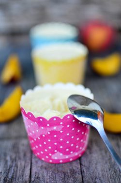 Nektarineneis. Foto: Maike Klose