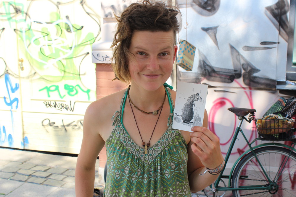 Illustratorin und Plüschtiertransformerin Netti Kuhl. Foto: Volly Tanner