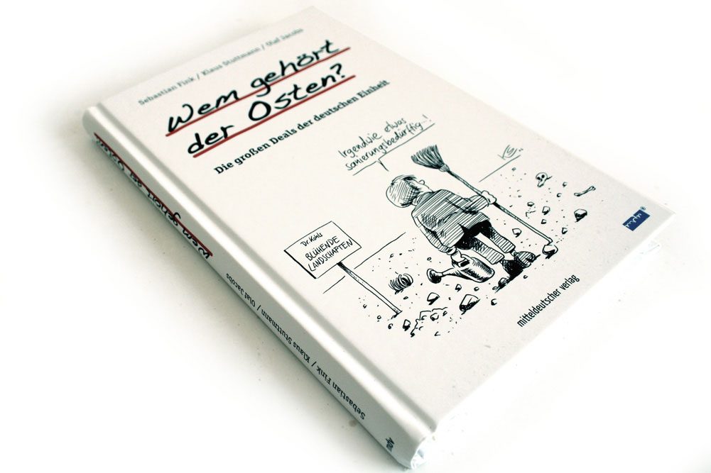 Sebastian Fink, Klaus Stuttmann, Olaf Jacobs "Wem gehört der Osten?" Foto: Ralf Julke