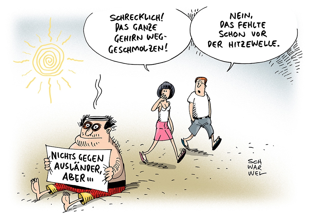 Karikatur: Schwarwel