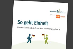 Die Studie "So geht Einheit". Cover: Berlin-Institut