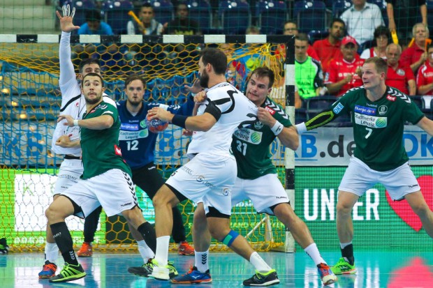 Nicht immer konnte die DHfK-Abwehr so konsequent klären wie hier durch Benjamin Meschke. Foto: Jan Kaefer