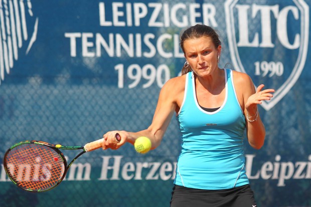 Jesika Maleckova (CZE) gewann ihr Halbfinale gegen Petra Uberalova (SVK) 6:2, 6:1. Foto: Jan Kaefer