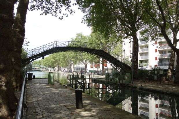 Der Kanal Saint-Martin im 10. Arrondissement. Foto: Patrick Kulow