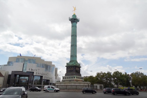 Der Place de la Bastille im 11. Arrondissement. Foto: Patrick Kulow
