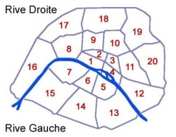 Die Anordnung der 20 Pariser Arrondissements. Grafik: Patrick Kulow