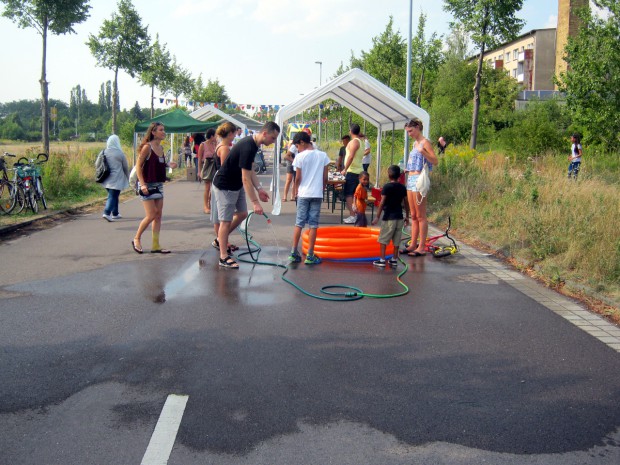 Abkühlung in der nachmittäglichen Hitze. Foto: Alexander Böhm