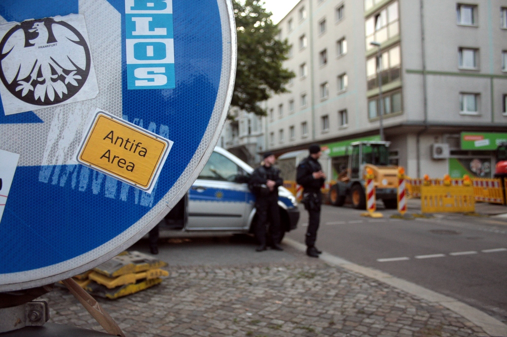 Connewitz als „Antifa Area“. Foto: Alexander Böhm