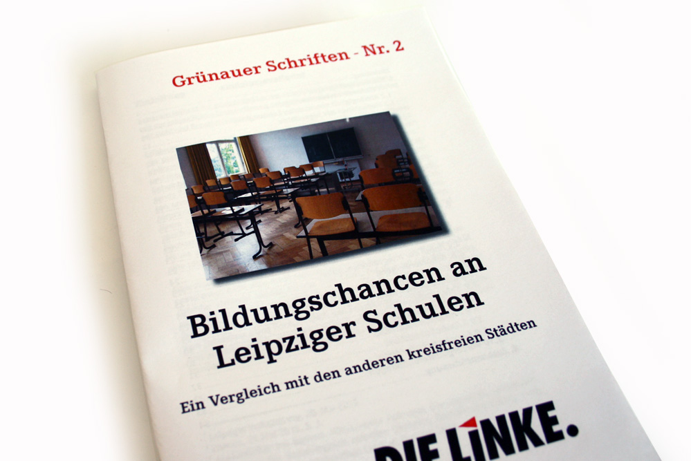 Die Broschüre "Bildungschancen in Leipziger Schulen". Foto: Ralf Julke